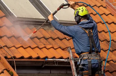 Démoussage et hydrofuge de toiture aux Moutiers-en-Auge